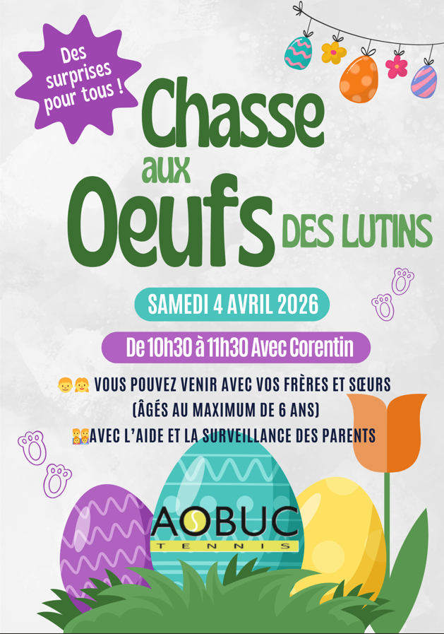 Chasse aux œufs de pâques lutins