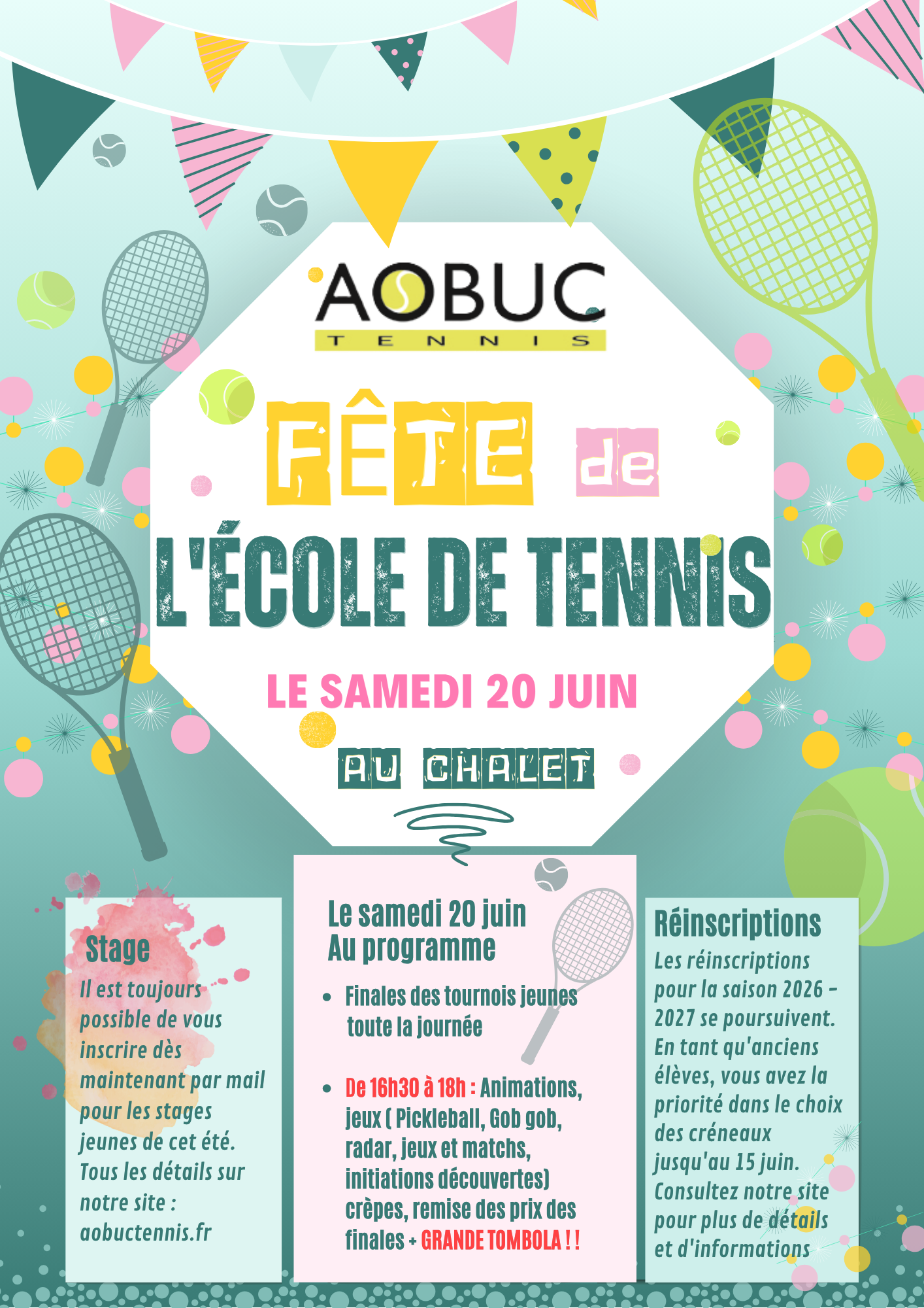 Fête de l'école de Tennis 2026