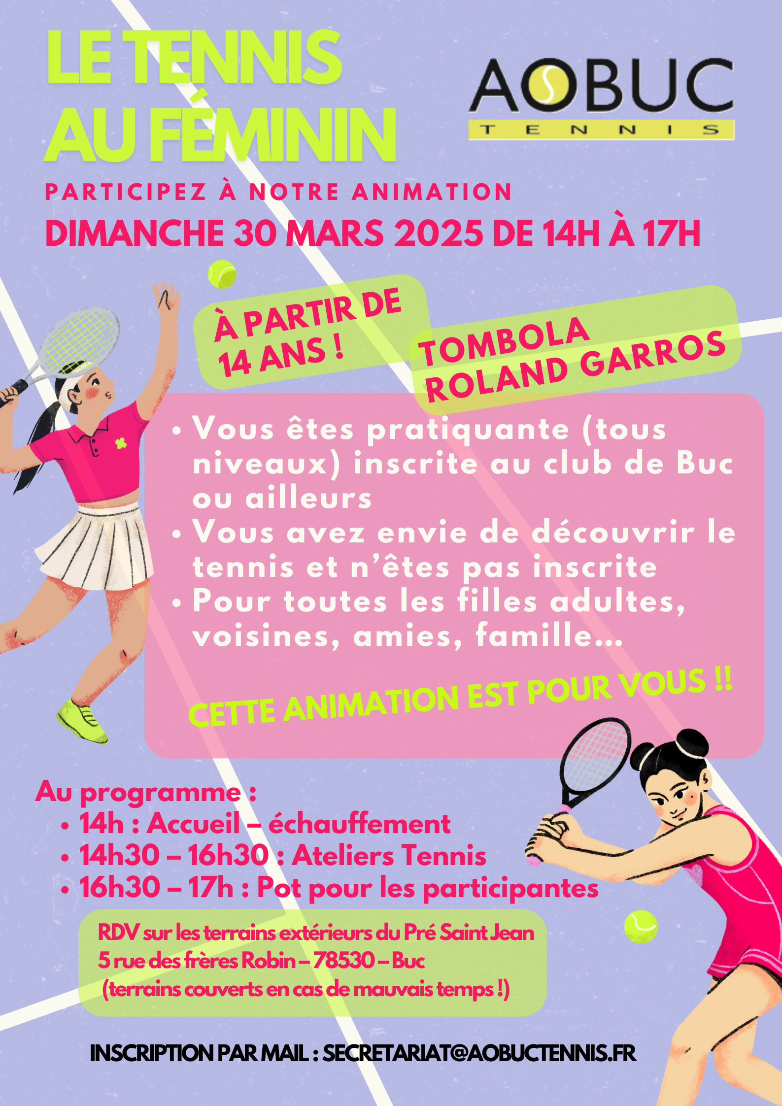 Tennis au FEMININ
